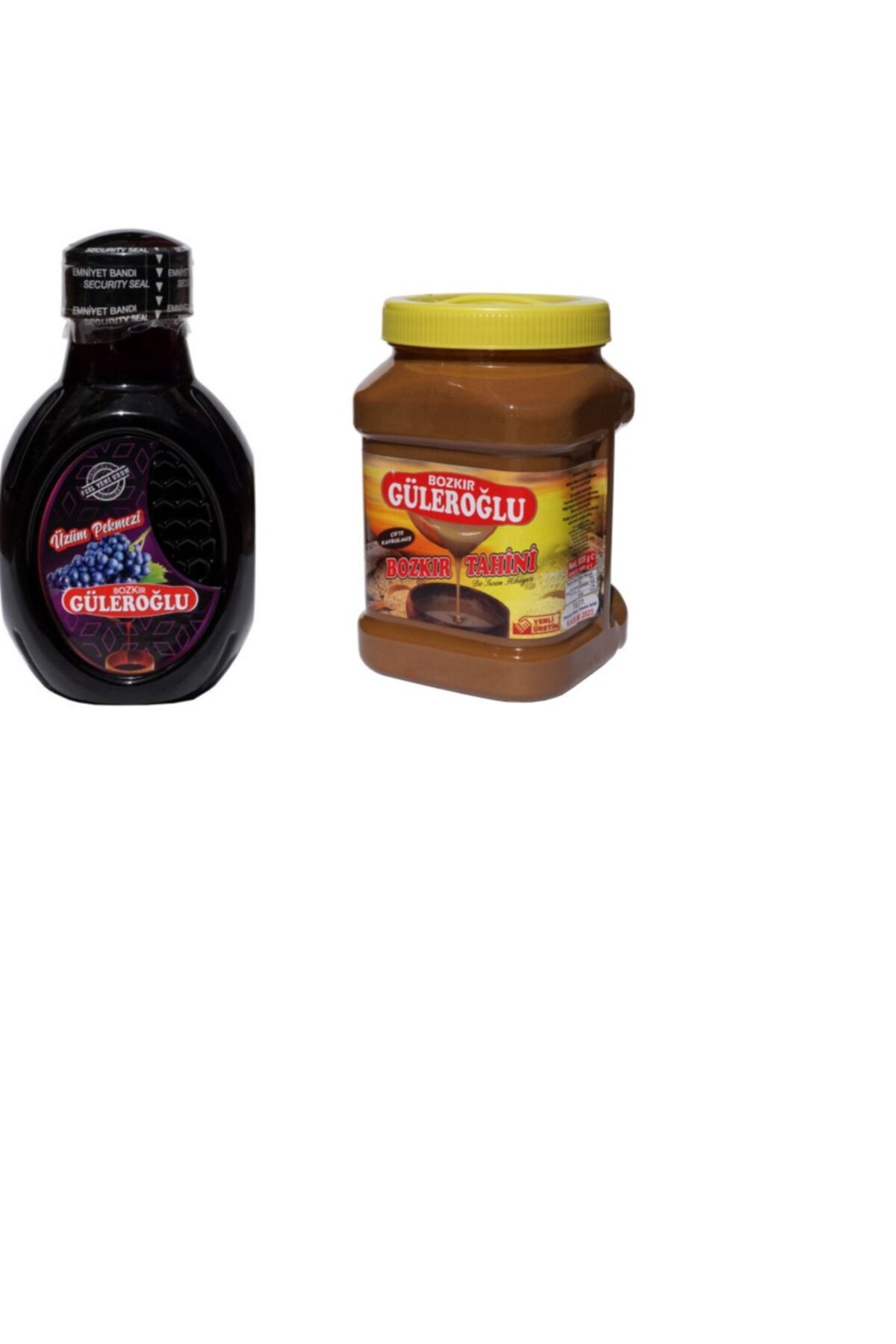Bozkır Güleroğlu Kepeksiz Tahin 935 Gr + Pekmez 950 Gr Emniyet Bantlı