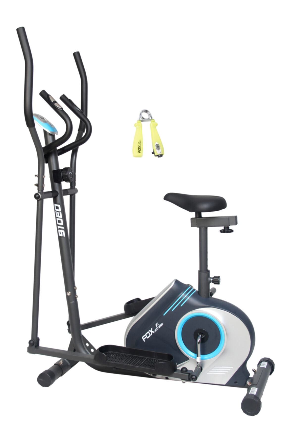 FOX FITNESS 910EO Nabız Ölçerli Oturaklı Manyetik Eliptik Bisikleti Sayaçlı El yayı