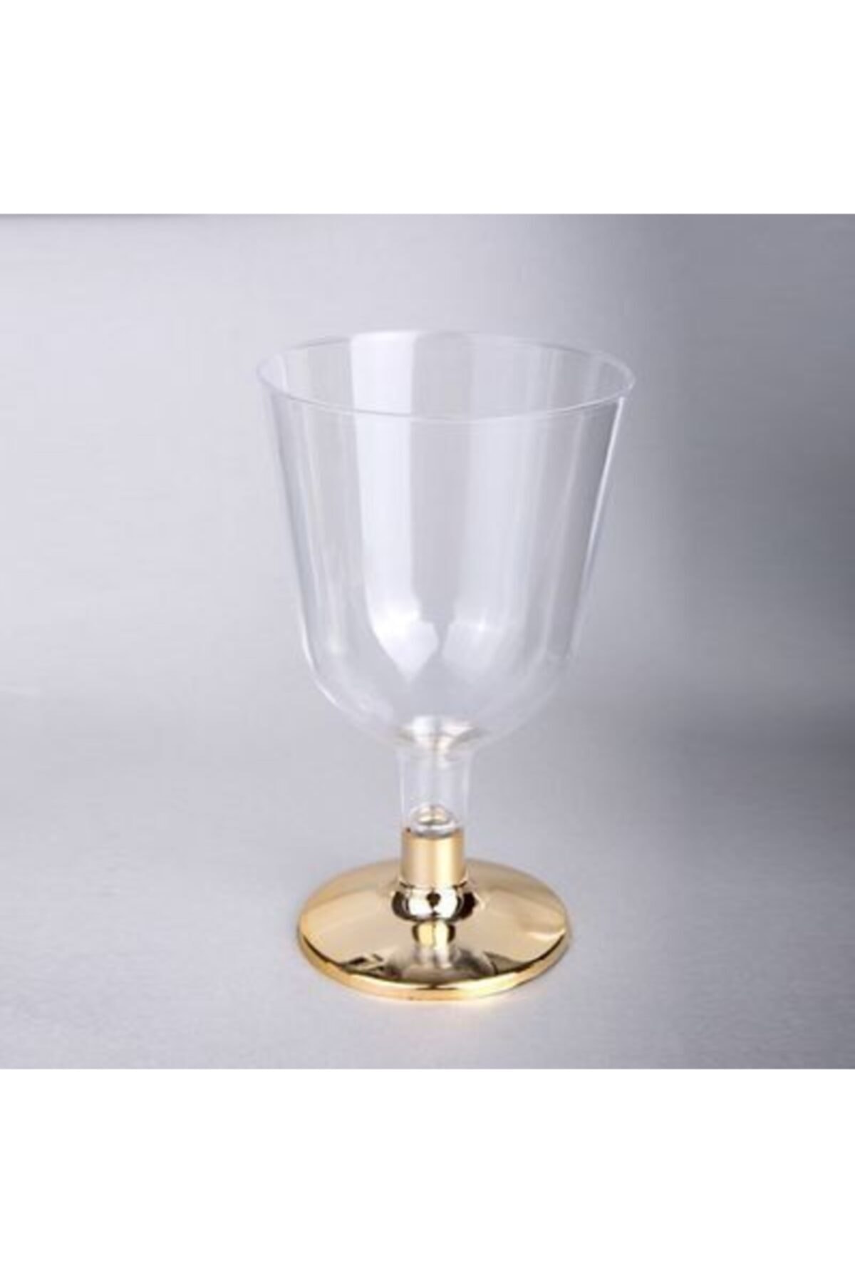 papercraft Kadeh Şeffaf Gold Ayaklı 6'lı