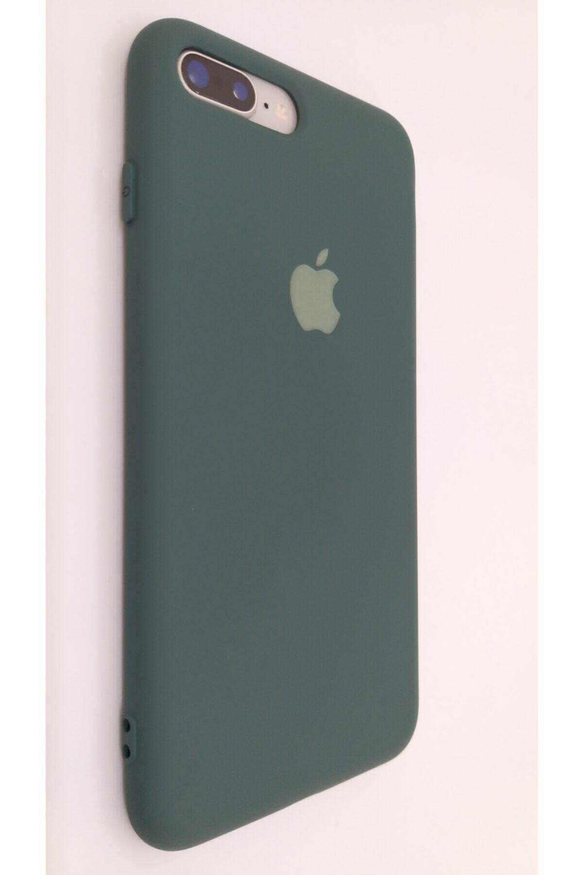 Broncover Iphone 7 / 8 Plus Haki Yeşil Lansman Içi Kadife Logolu Silikon Kılıf