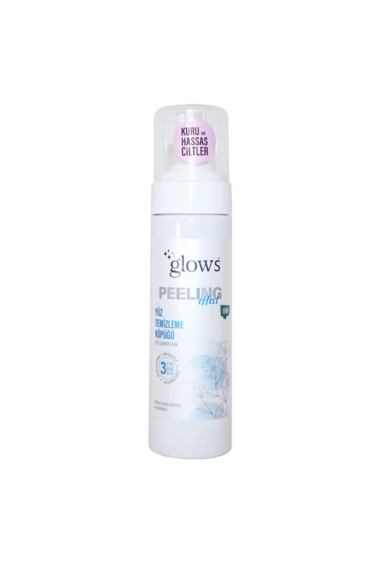 Glows Peeling Effect Kuru Ve Hassas Ciltler Için Cilt Temizleme Köpüğü