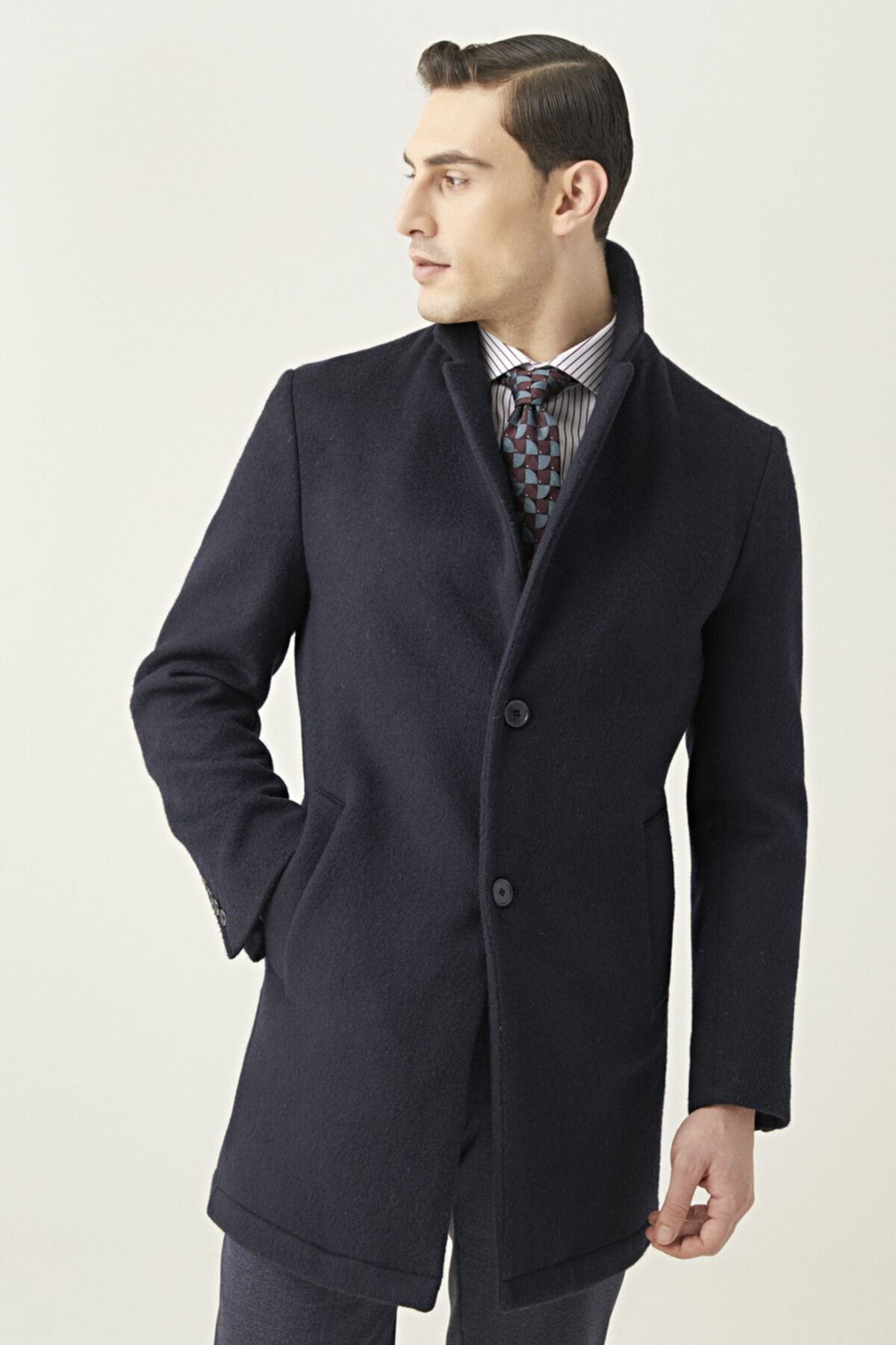 Damat Lacivert Palto