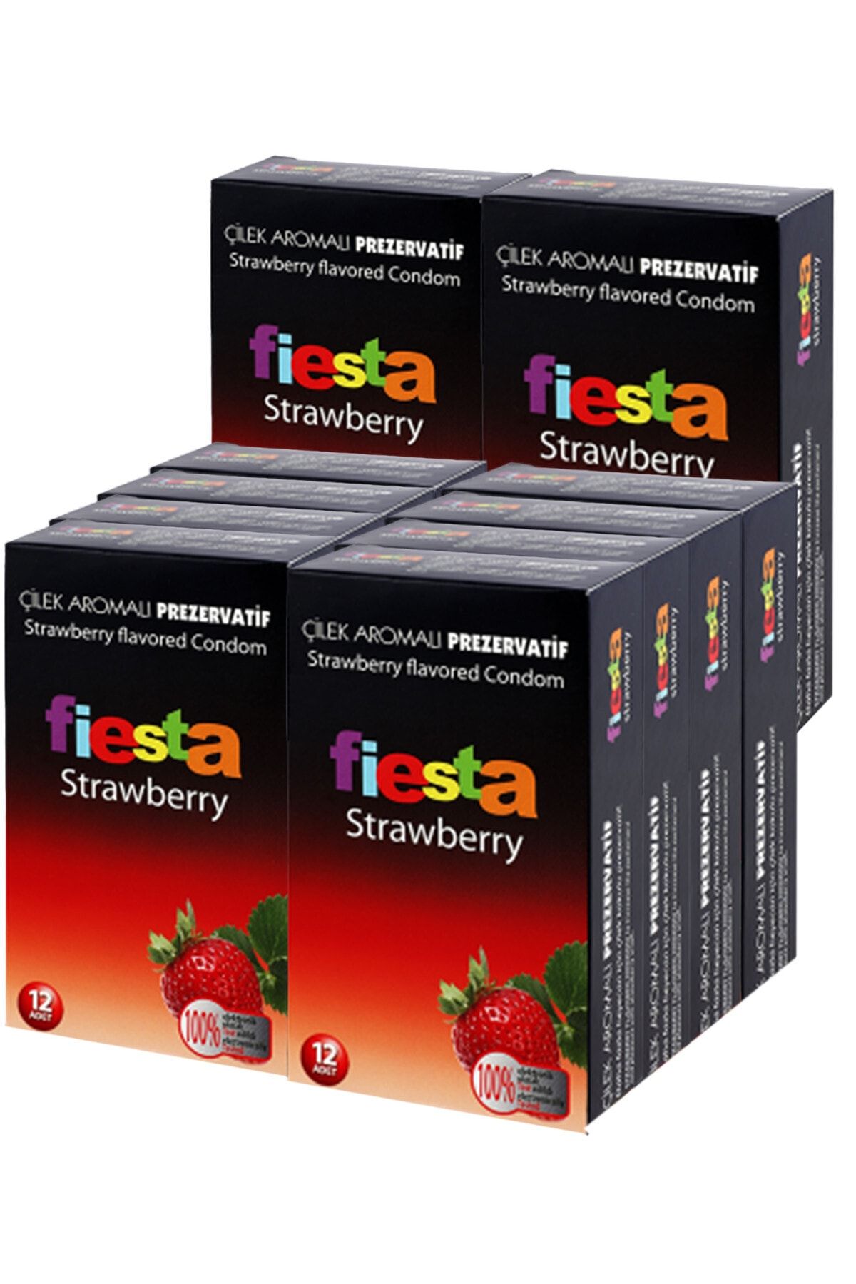 Fiesta Prezervatif 144 Adet Çilek Aromalı Condom