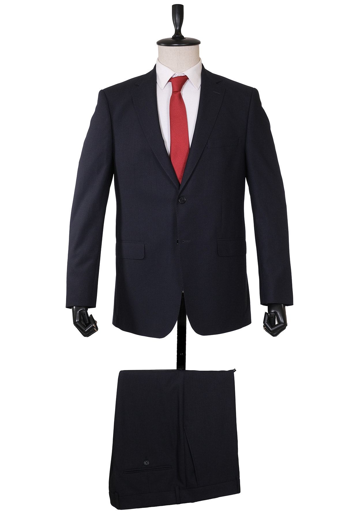 İmza Lacivert Comfort Fit Mono Yaka Takım Elbise