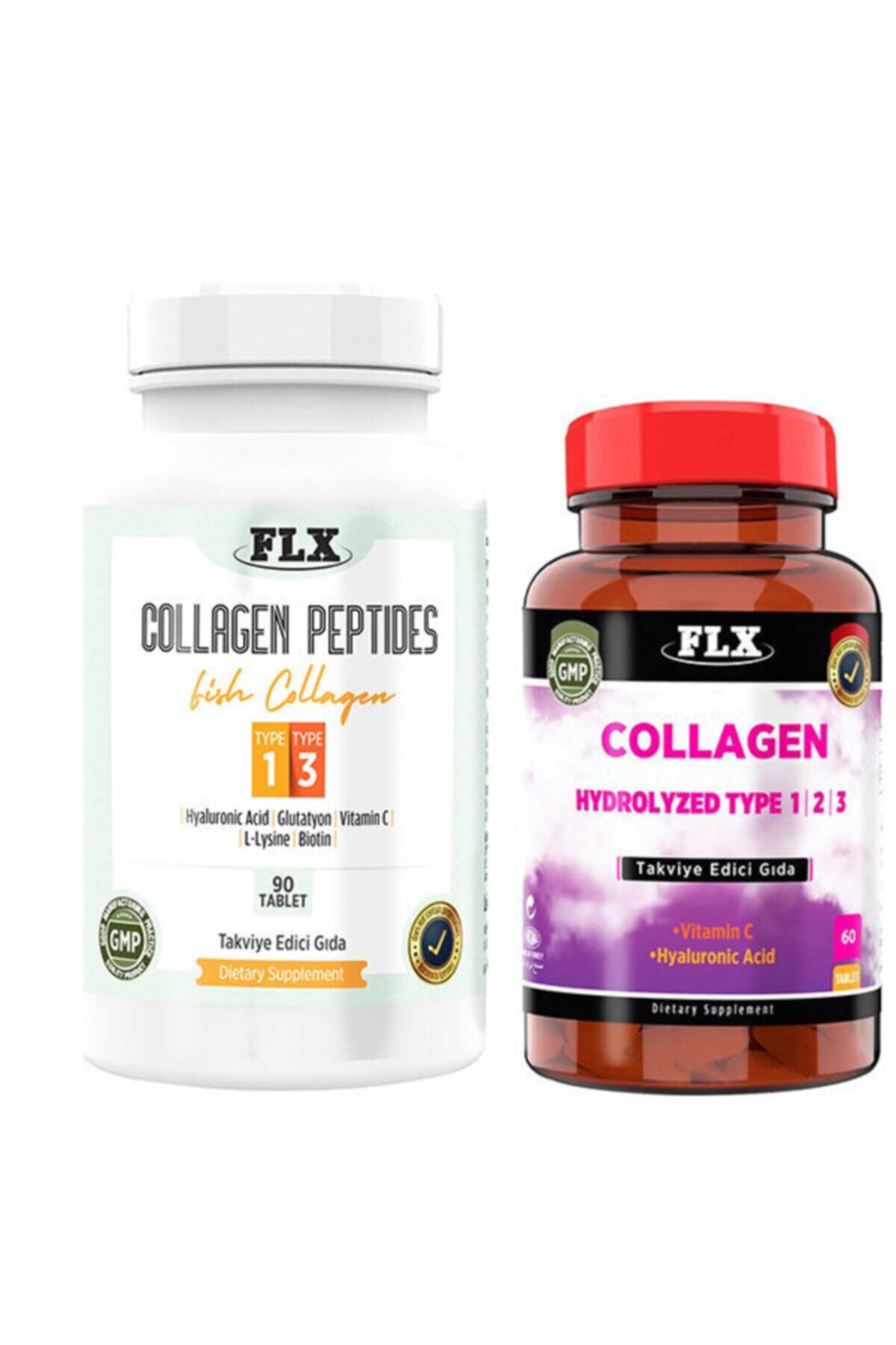 FLX Kollajen Tip 1-3 90 Tablet & Kollajen Tip-1-2-3 60 Tablet