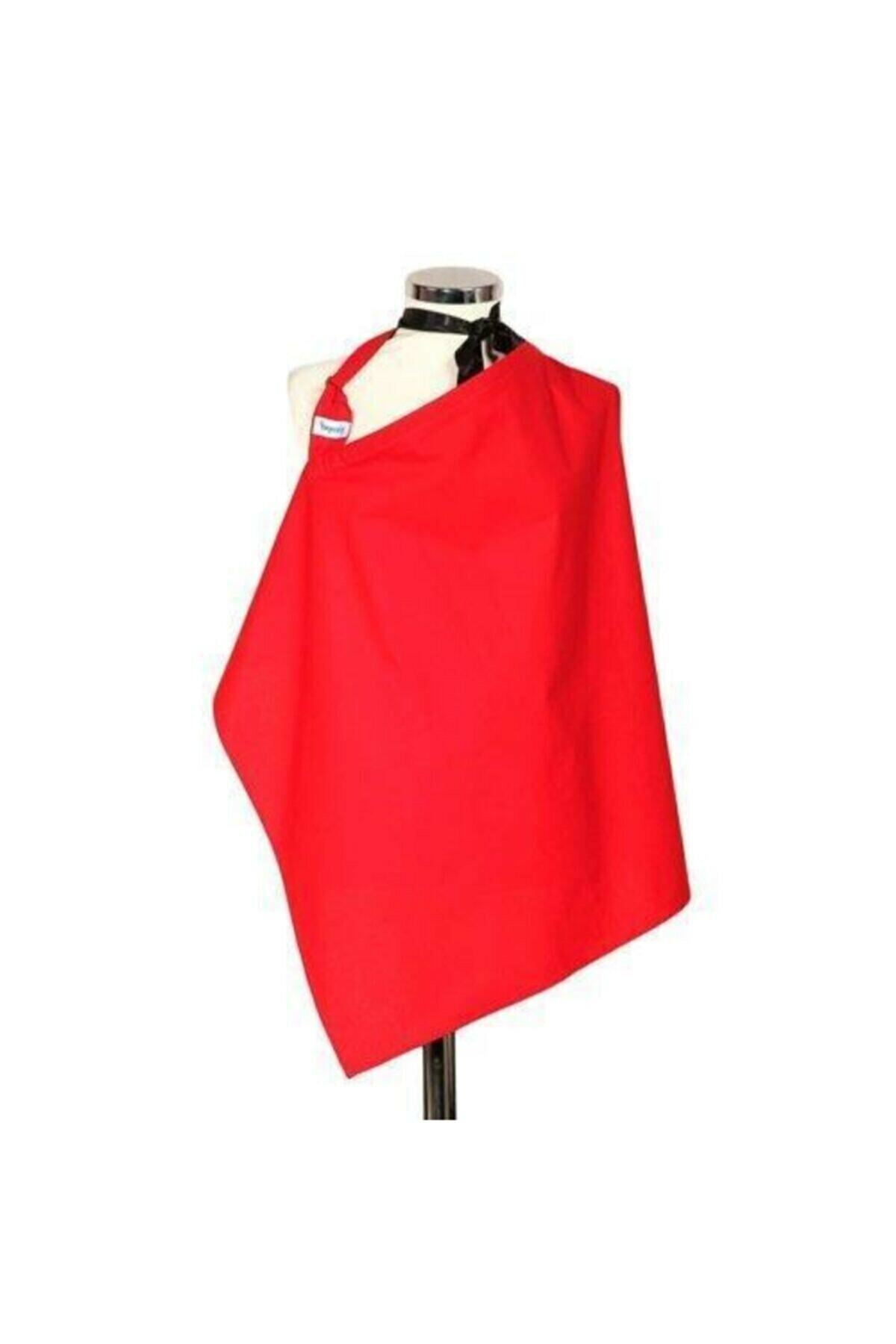 Kırmızı Düz Emzirme Önlüğü