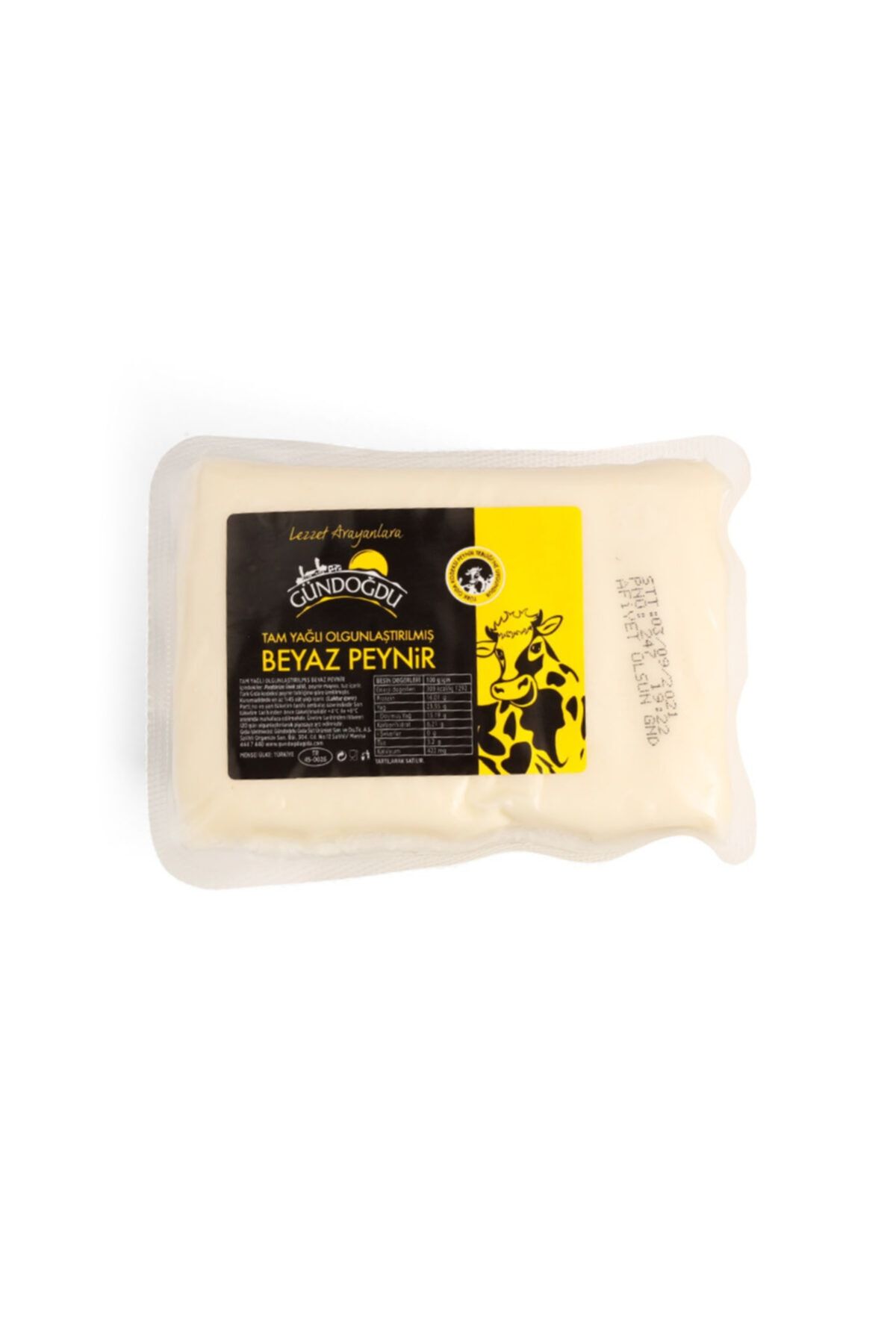 Gündoğdu Klasik Inek Beyaz Peynir 650g - 700g
