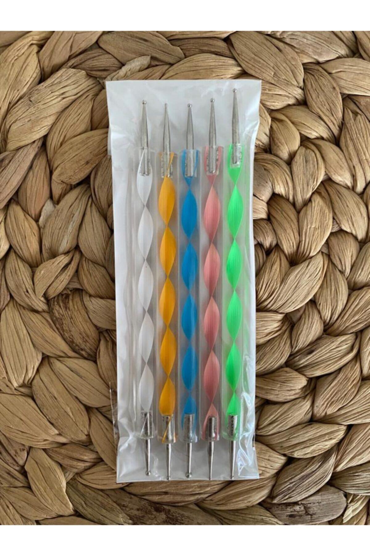 SYBELLE KOZMETİK Tırnak Süsleme Nail Art Kalemi 5 Adet