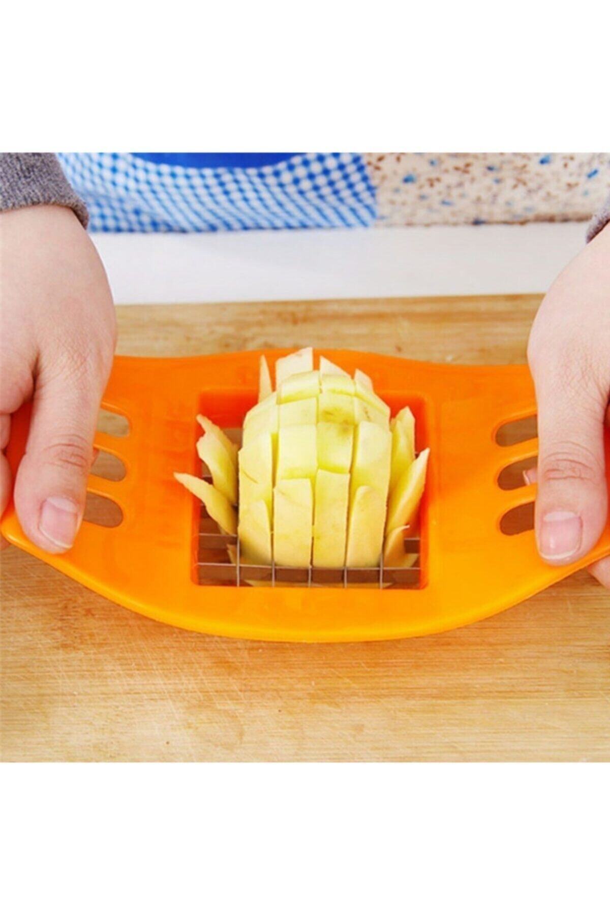 adisda Kare Dizayn Pratik Kolay Patates Dilimeme Aleti Aparatı Bıçağı