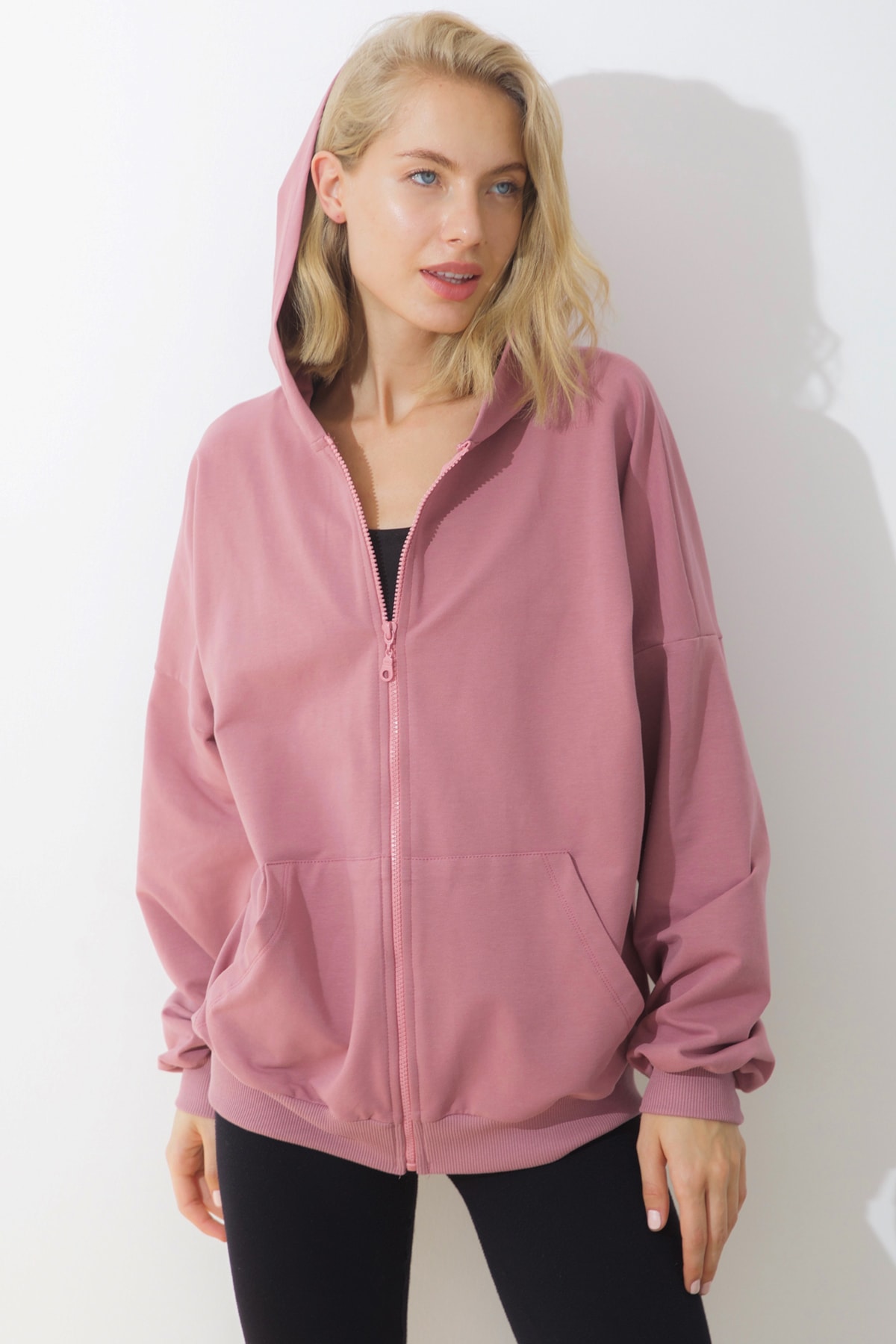 LAMODEMAPASS Pembe Oversize Sweatshirt
