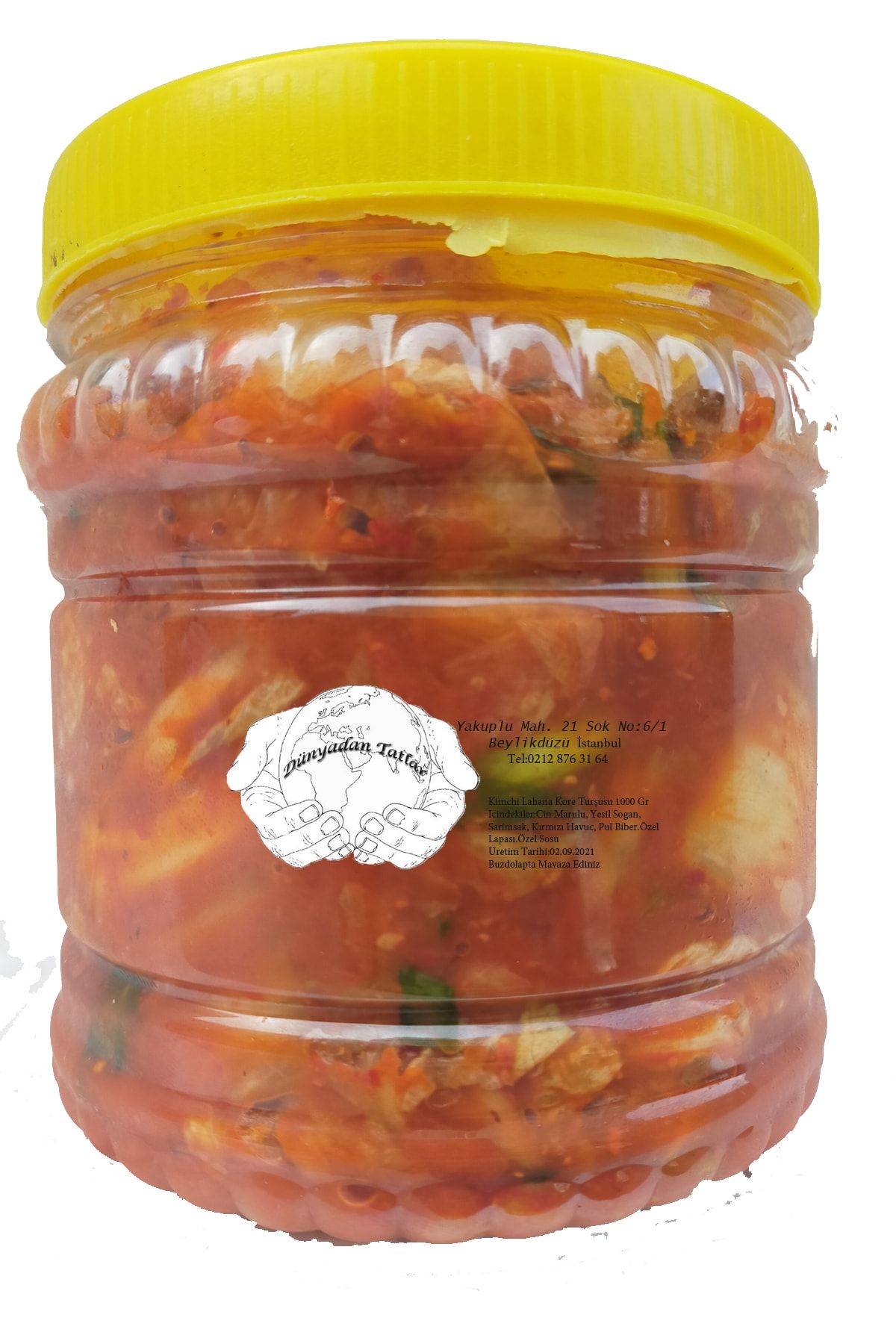 dunyadantatlar Vegan Kimchi Kore Turşusu Lahana 1 kg