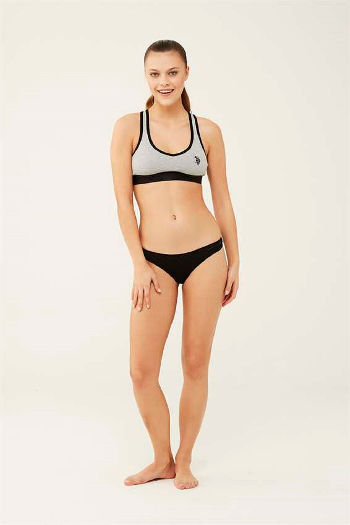 U.S. Polo Assn. 5'li Modal Kumaş, Brazilian Slip Külot Set