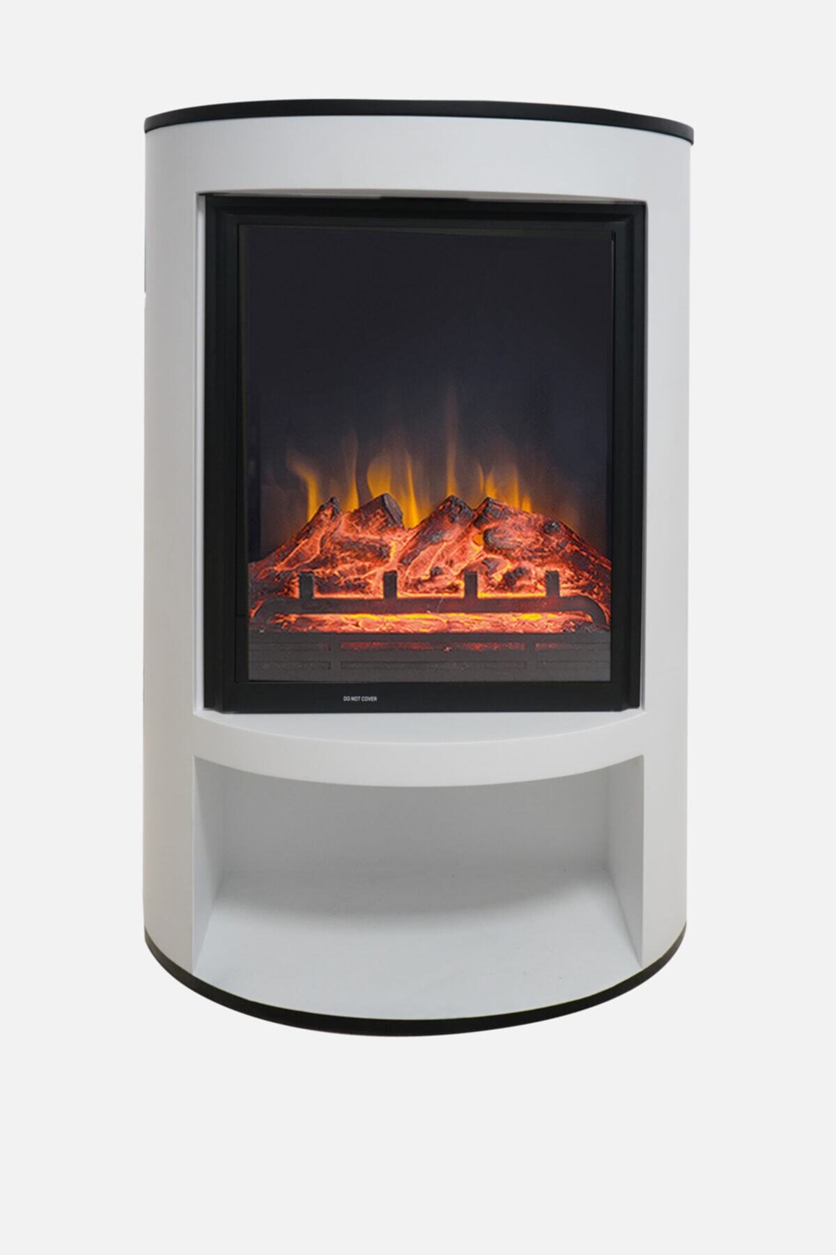 DLC 1117 1600 Watt Oval Ahşap Dekoratif Elektrikli Şömine