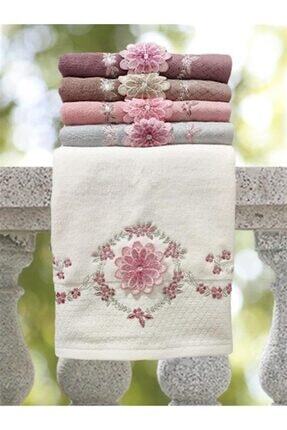 Butik Mariposa Havlu 50x90 Cm - Krem Image 0