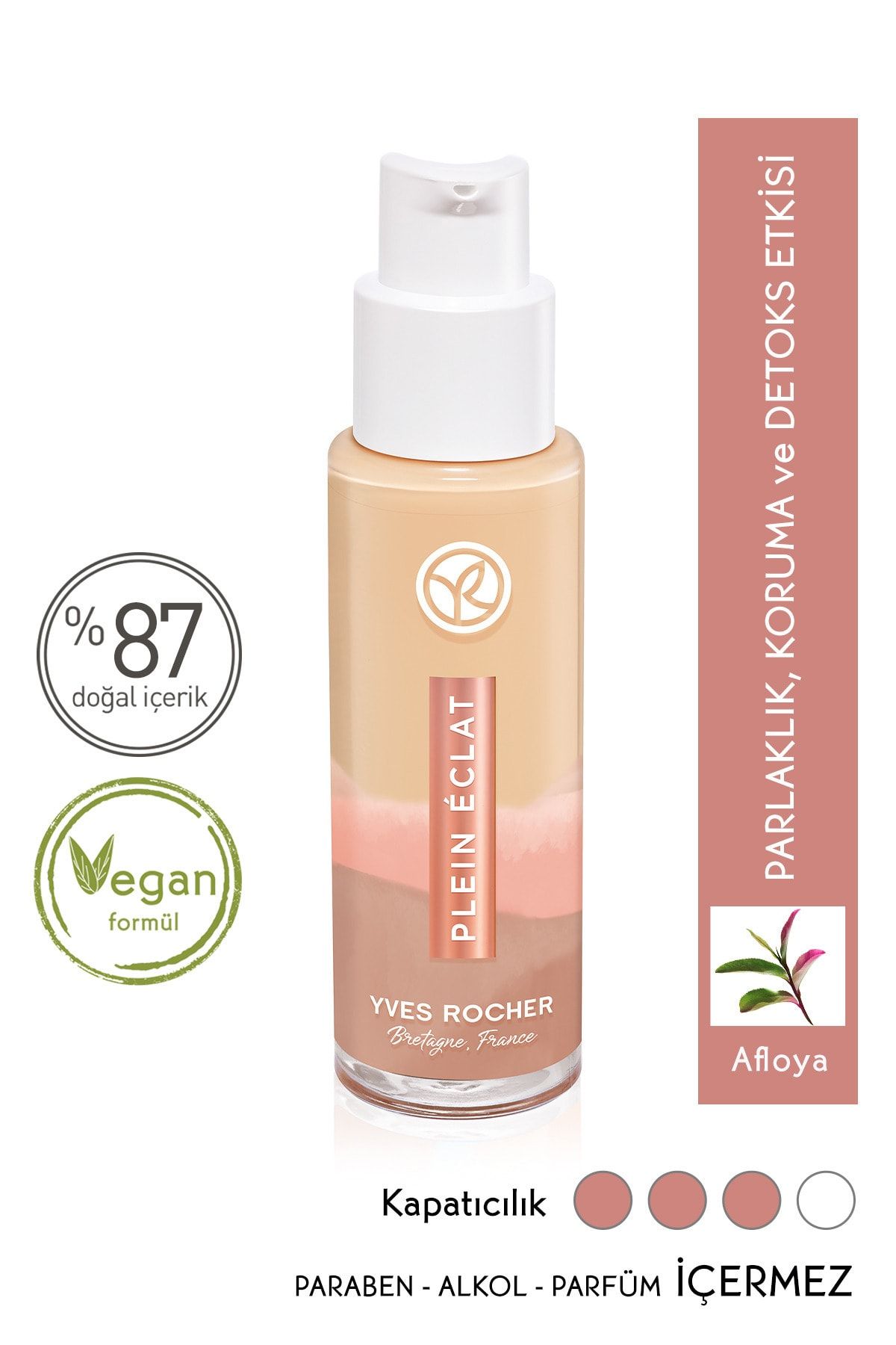Yves Rocher Detoks Etkili Işıltı Veren Fondöten Bej 100 30 ml