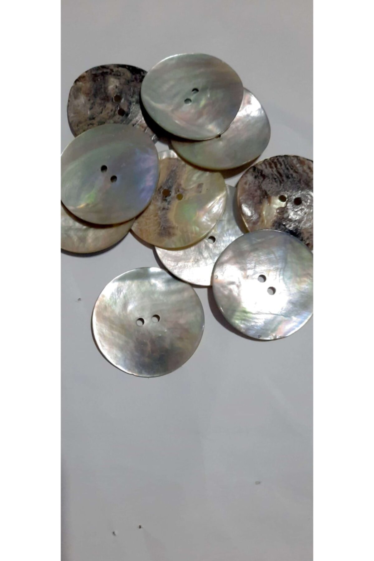 İMREN AKSESUAR Düğme 1 Kalite Sedef Düğme 60 Boy(4cm) 1 Paket 5 Adet