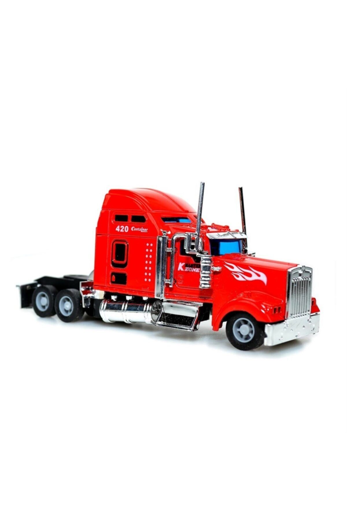 Yeşil Oyuncak Metal Oyuncak Tır Sesli ve Işıklı Diecast 142 Ölçek 15 Santim