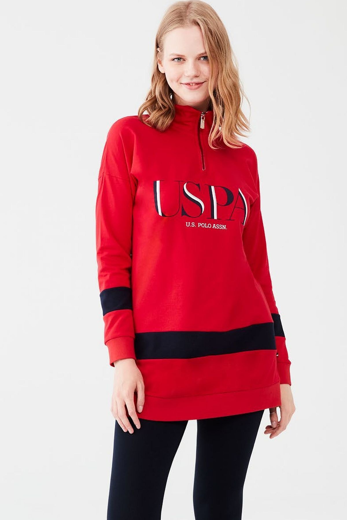 U.S. Polo Assn. U.s Polo Assn. 16619 Kadın Taytlı Takım-kırmızı