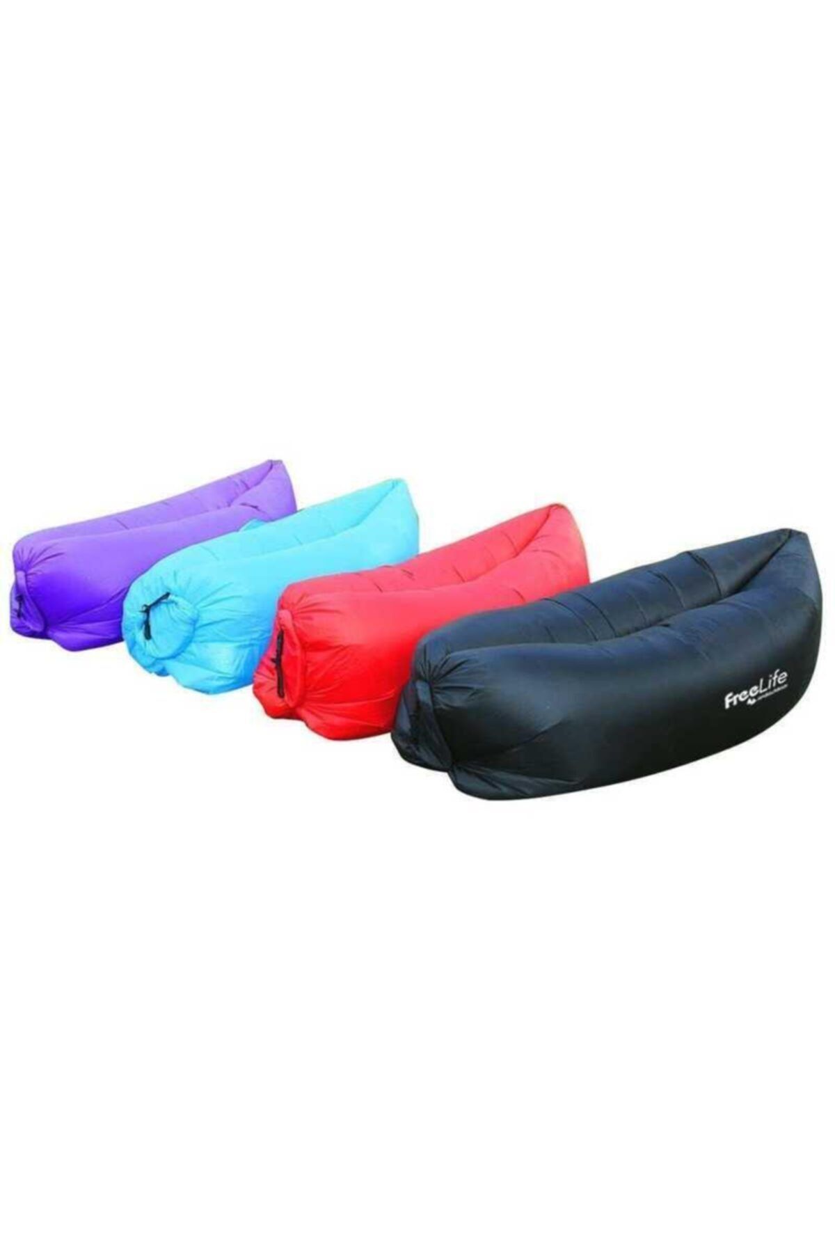 And Outdoor Andoutdoor Şişme Pratik Şezlong Mavi