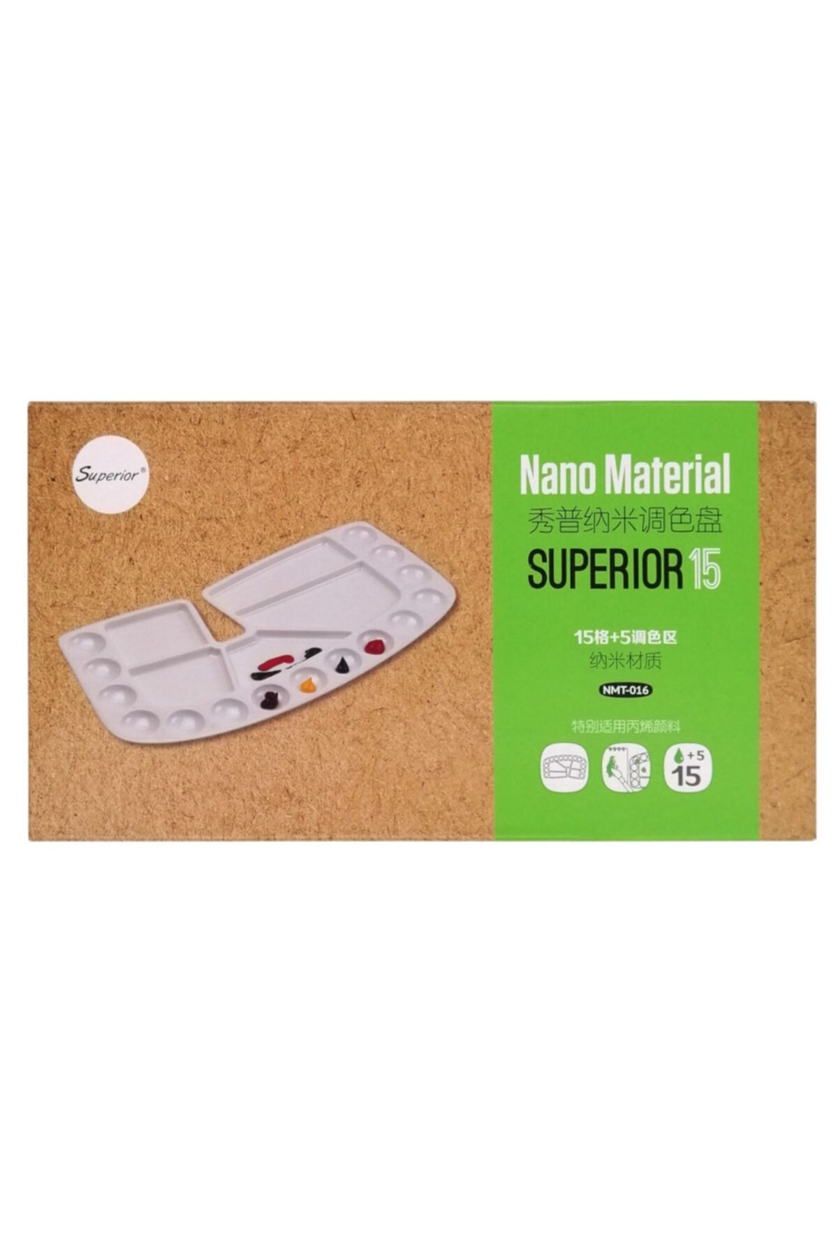 Bianyo Superior Nano Material Profesyonel Palet 162x300mm N:nmt-016