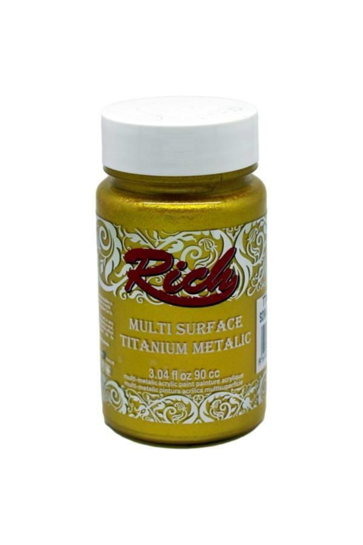 Rich Multi Surface Titanium Metalik Boya 90ml 2522 Som Altın