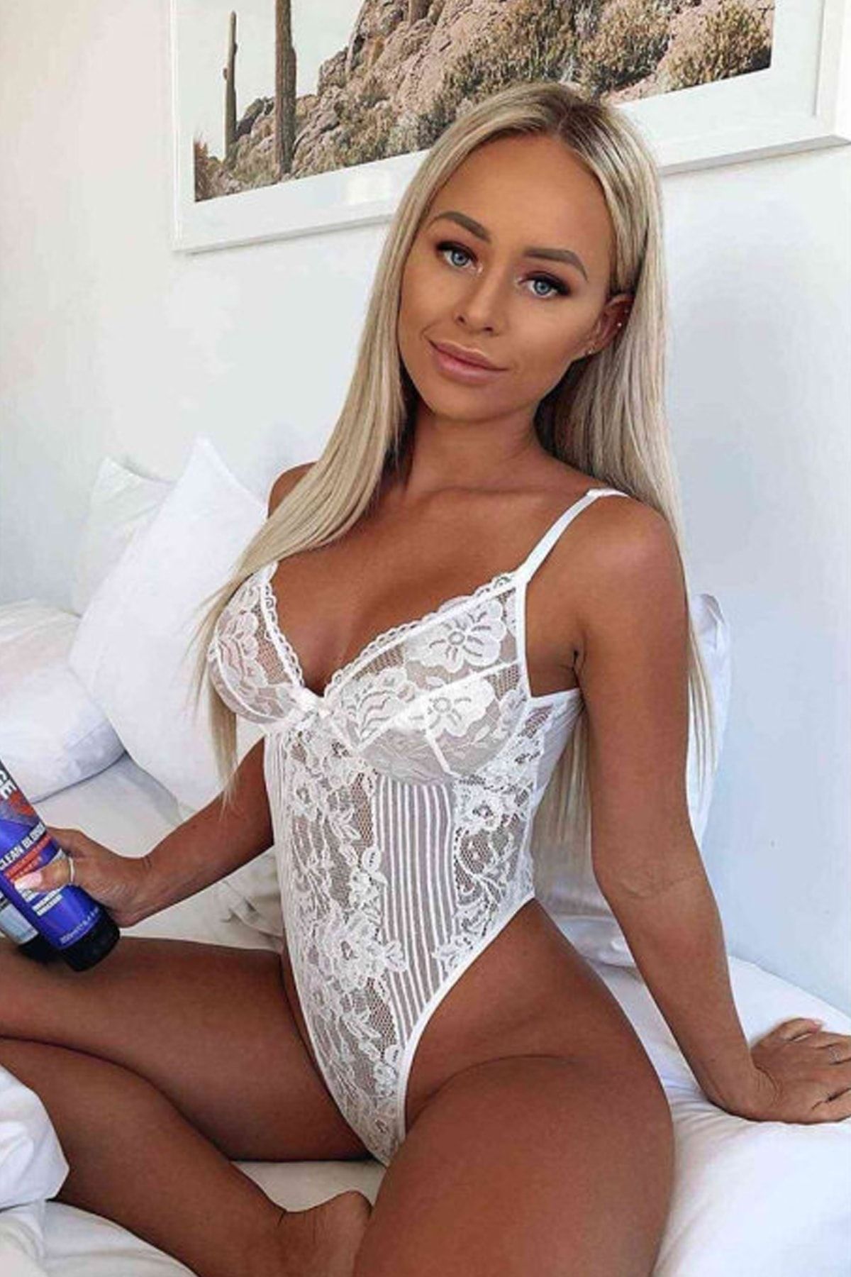 ShaperTech Kadın Beyaz Body Fantazi Iç Giyim