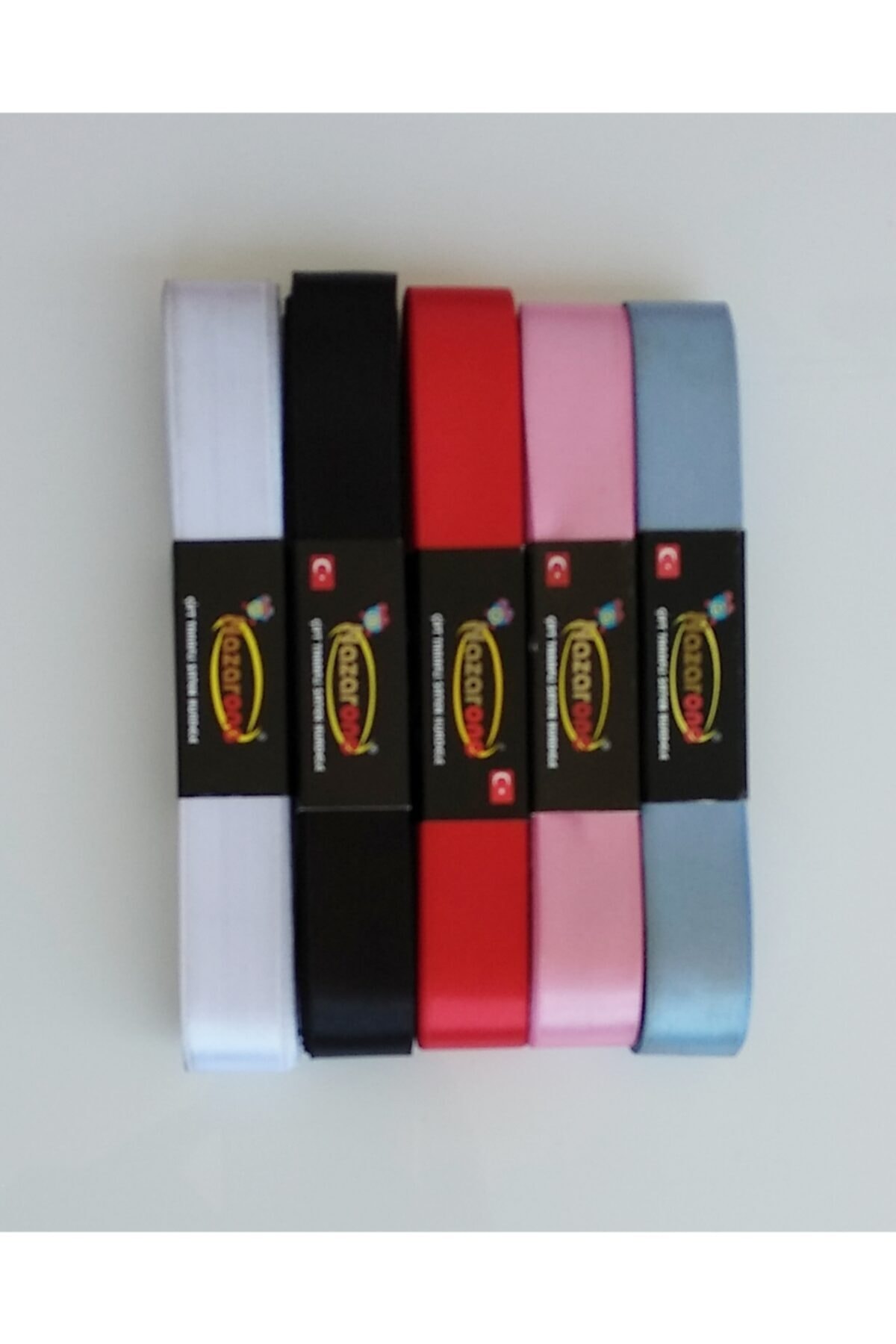 Kezban Tekstil 2 Cm Saten Kurdale Karışık Renkli 5 Adet Model 7