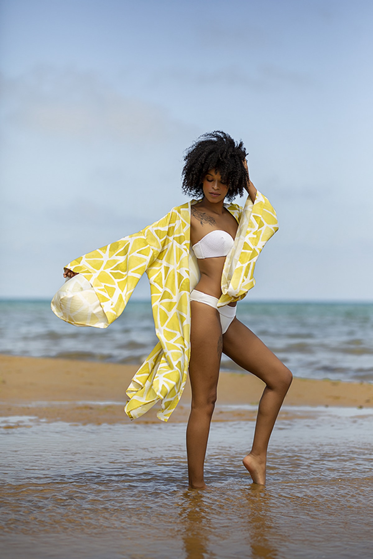 bonneva Kawa Yellow Stone Uzun Kimono