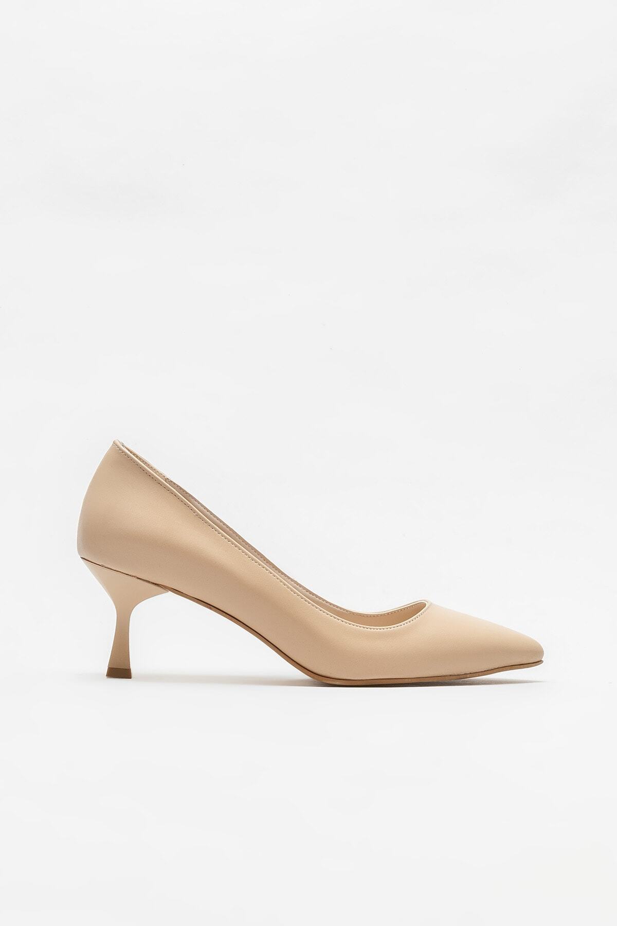 Elle Shoes Naturel Kadın Stiletto