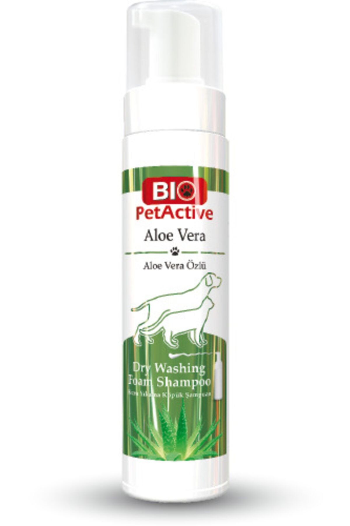 BioPetAct Aloe Vera Özlü Kuru Yıkama Köpük Şampuan 200ml