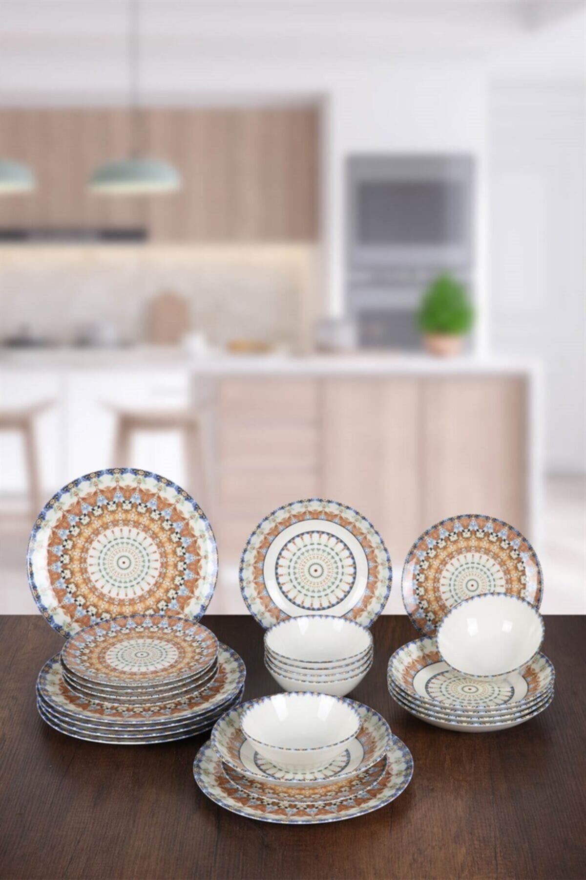 Bonna Chichi Home Ethnıc Pino 24 Parça Yemek Takımı