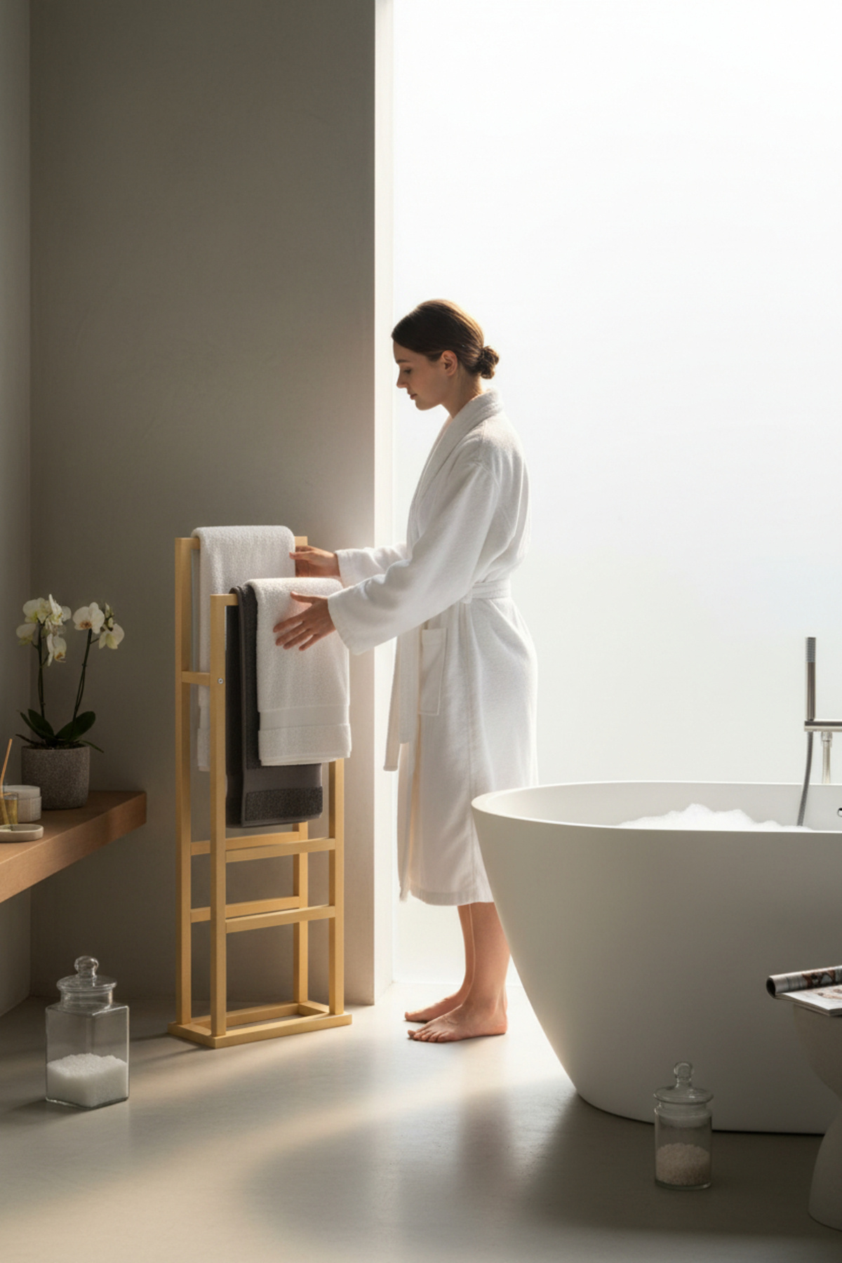 تنظیم کننده حمام حوله ای گنگ فلزی