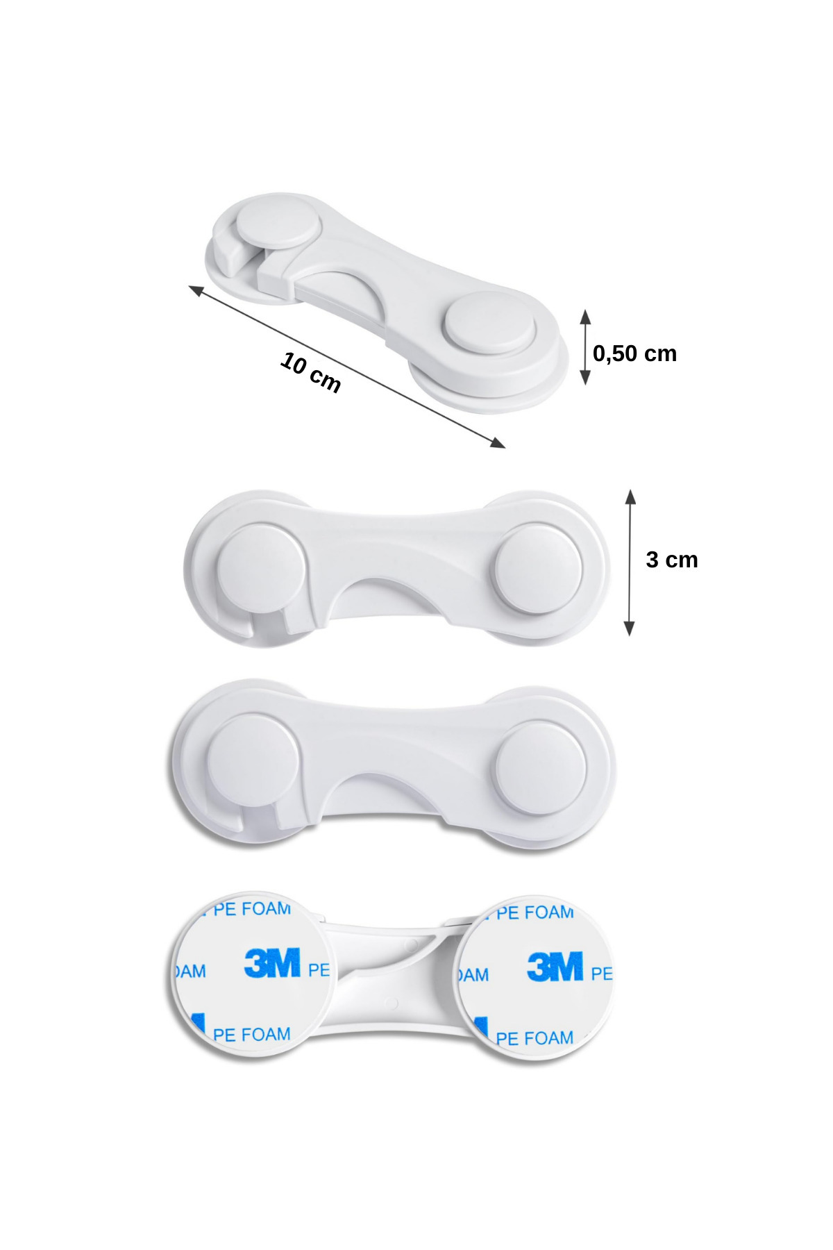 1 تکه درب درب پلاستیکی 1 قطعه بافر دسته درب درب