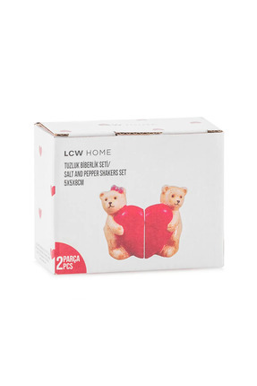 LCW HOME Karışık Kalpli Ayı Figürlü Tuzluk Image 4