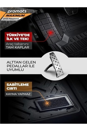 Fiat Linea 2007 Model Ve Sonrası Uyumlu Oto Paspas 4d Maximum (siyah) Image 3