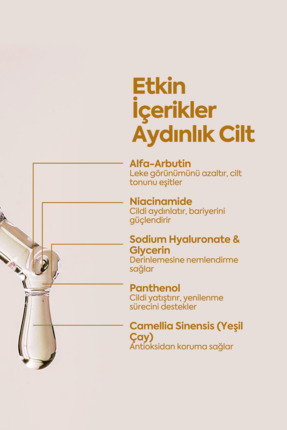 C Vitamini Serum, Aydınlatıcı Ve Cilt Tonu Eşitleyici, Arbutin Ve Niasinamid Image 4