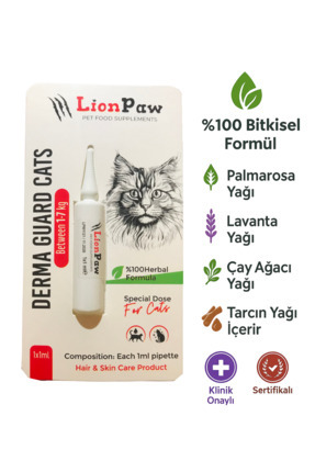 Kediler için Dış Parazit Ense Deri Damlası Pire Bit Kene Deri Bakımı Için Bitkisel Damla 1x1 ml Image 0