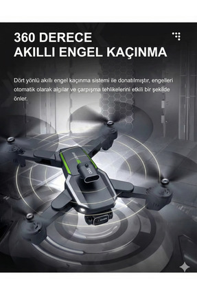 968S Katlanır Uzaktan Kumandalı Drone Hd Çift Kamera Optik Akış Yerelleştirme Engel Kaçınma Image 2