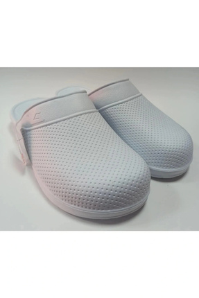 Beyaz Ekstra Hafif Suya Dayanıklı Lavabo Banyo Mutfak Balkon Teras Bahçe Islak Zemin Terliği Image 2