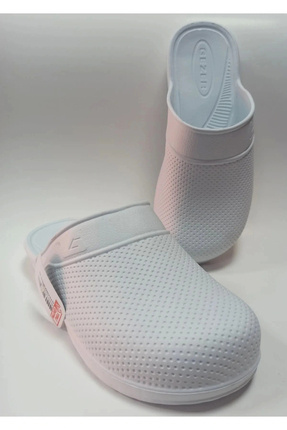 Beyaz Ekstra Hafif Suya Dayanıklı Lavabo Banyo Mutfak Balkon Teras Bahçe Islak Zemin Terliği Image 0