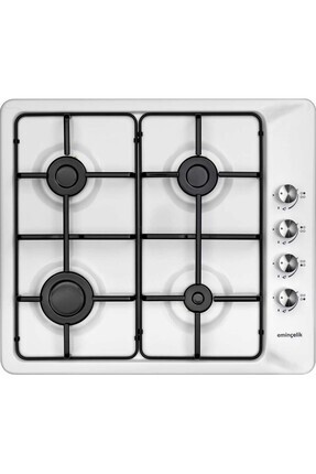 EC-AH 3140 WE60 NG BEYAZ EMAYE ANKASTRE GÖMMELİ OCAK Image 1