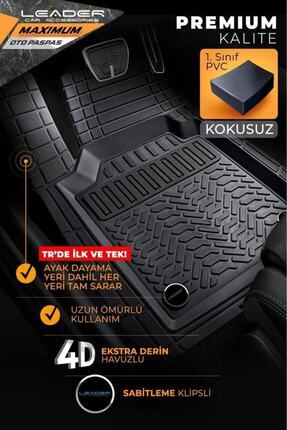 Renault Megane 2 Hb Uyumlu Havuzlu 4d Maximum Model Paspas Siyah Renk Image 3