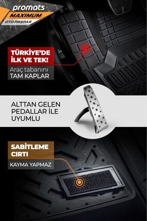 Opel Corsa D 2007-2014 Model Ve Sonrası Uyumlu Oto Paspas 4d Maximum (siyah) Image 3