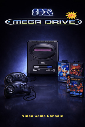 Sega Drive 2 Efsanesi | 48 Dahili Oyun | 16-Bit Retro Konsol | Çift Kol Image 0