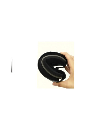 Motosiklet Cross Gözlüğü Lüx Model Süngerli Bant Lastikli Açık Kask Ve Kross Gözlük Image 1