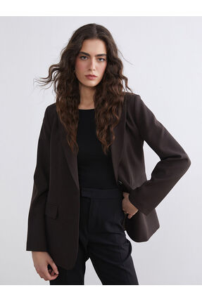 Krep Kadın Blazer Ceket Image 0