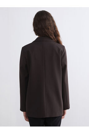 Krep Kadın Blazer Ceket Image 3