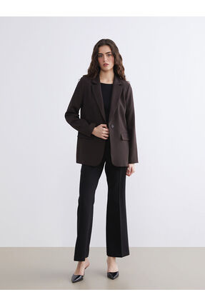 Krep Kadın Blazer Ceket Image 1