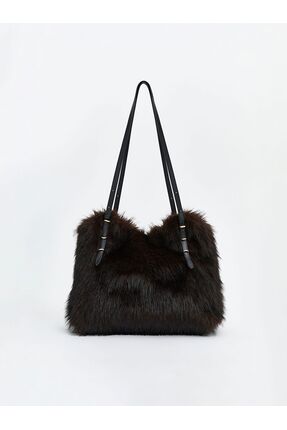LCW ACCESSORIES Kürklü Kadın Omuz Çantası Image 2