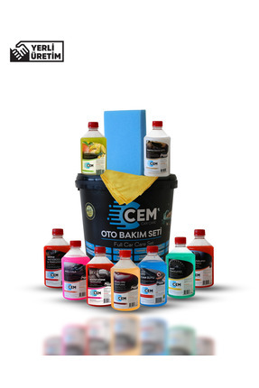 12 Parça Full Oto Bakım Seti, Araç Temizlik Seti Image 0